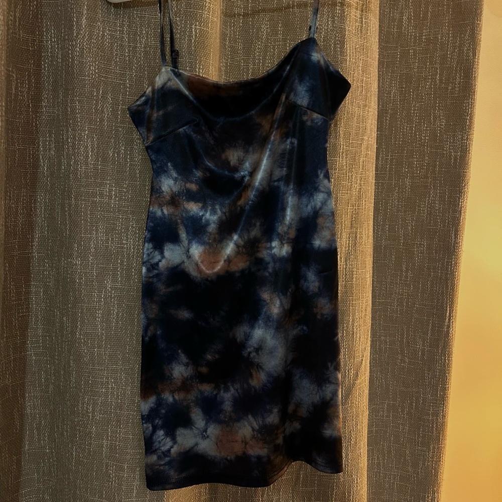 Urban Outfitters Abstract Tie-Dye Mini Dress — Size XS